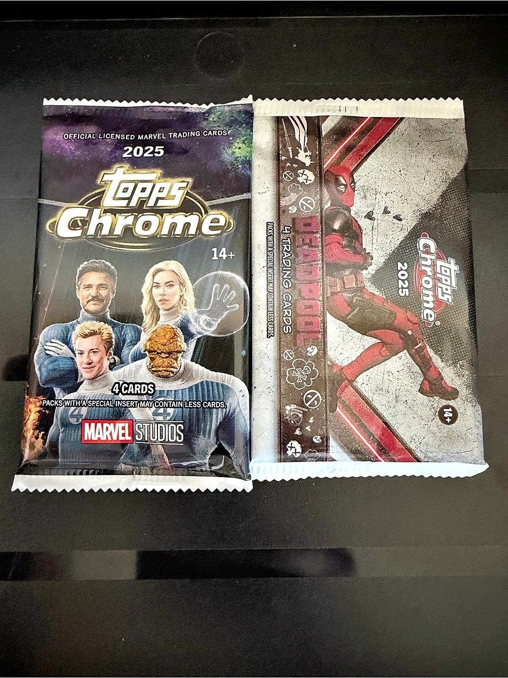 2025 Topps Chrome Marvel Studios 2 Packs - Blaster + Deadpool TCG